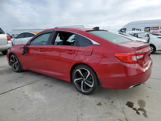 1HGCV1F33MA022193 - 2021 HONDA ACCORD SPORT RED photo 2