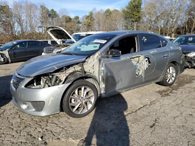 3N1AB7AP8DL689865 - 2013 NISSAN SENTRA S SILVER photo 1