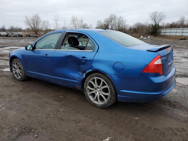 3FAHP0HA8BR120214 - 2011 FORD FUSION SE BLUE photo 2