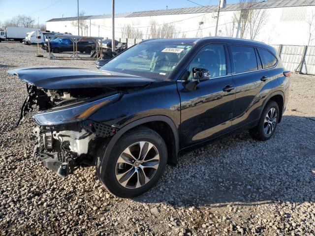 5TDGZRBH5NS246025 - 2022 TOYOTA HIGHLANDER XLE BLACK photo 1