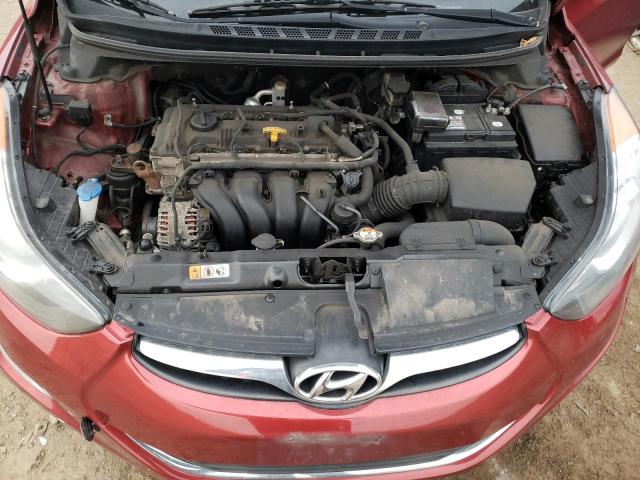 5NPDH4AE1DH252151 - 2013 HYUNDAI ELANTRA GLS RED photo 11