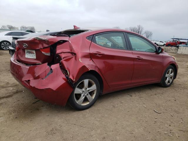 5NPDH4AE1DH252151 - 2013 HYUNDAI ELANTRA GLS RED photo 3