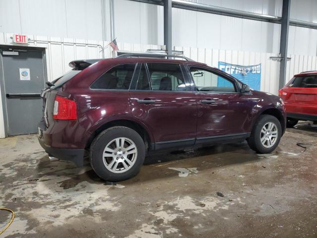 2FMDK3GC1BBB31531 - 2011 FORD EDGE SE MAROON photo 3