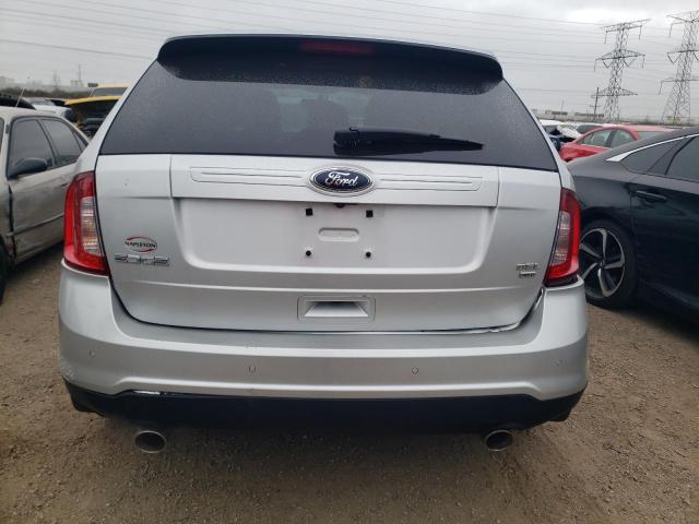 2FMDK4JC2DBB47674 - 2013 FORD EDGE SEL SILVER photo 6