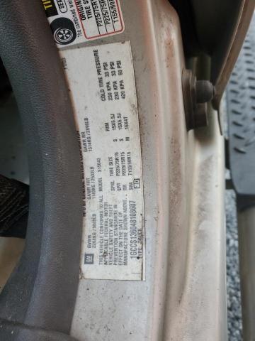 1GCCS136048108607 - 2004 CHEVROLET COLORADO TAN photo 12