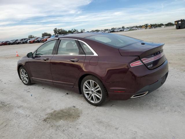 3LN6L2LU8DR816371 - 2013 LINCOLN MKZ HYBRID MAROON photo 2