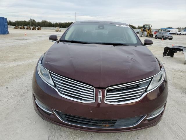 3LN6L2LU8DR816371 - 2013 LINCOLN MKZ HYBRID MAROON photo 5