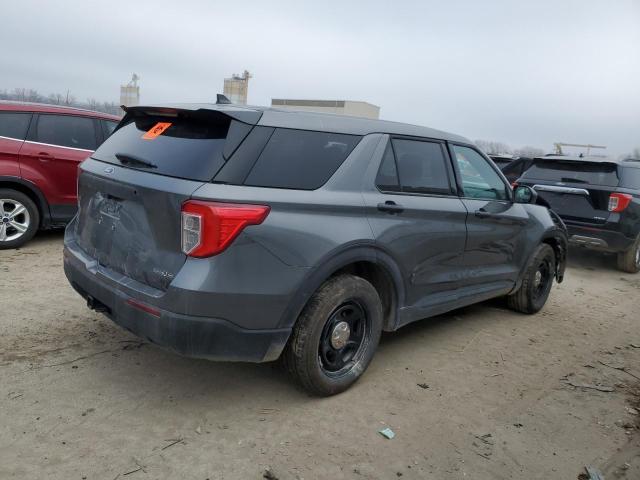 1FM5K8AB3PGA34395 - 2023 FORD EXPLORER POLICE INTERCEPTOR ნაცრისფერი ფოტო 3
