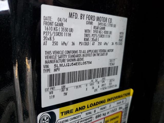 5LMJJ2J54EEL05754 - 2014 LINCOLN NAVIGATOR 黑色 照片 13