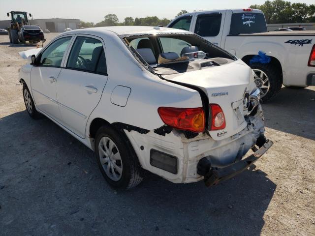 1NXBU4EE6AZ362588 - 2010 TOYOTA COROLLA BASE WHITE photo 3