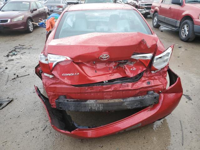 2T1BURHE0GC702188 - 2016 TOYOTA COROLLA L RED photo 6