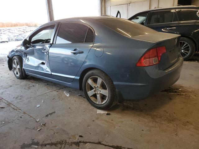 1HGFA16807L083871 - 2007 HONDA CIVIC EX BLUE photo 2