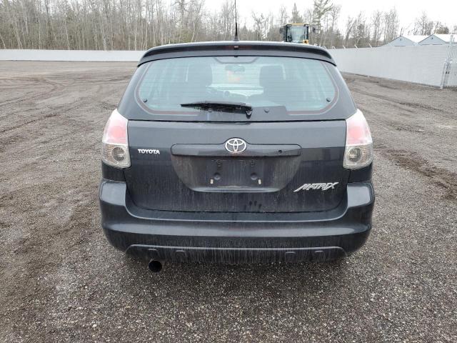 2T1KR32E18C686639 - 2008 TOYOTA COROLLA MA XR BLACK photo 6