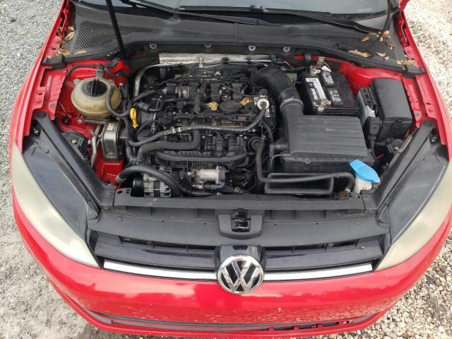 3VW217AU7FM011127 - 2015 VOLKSWAGEN GOLF RED photo 11