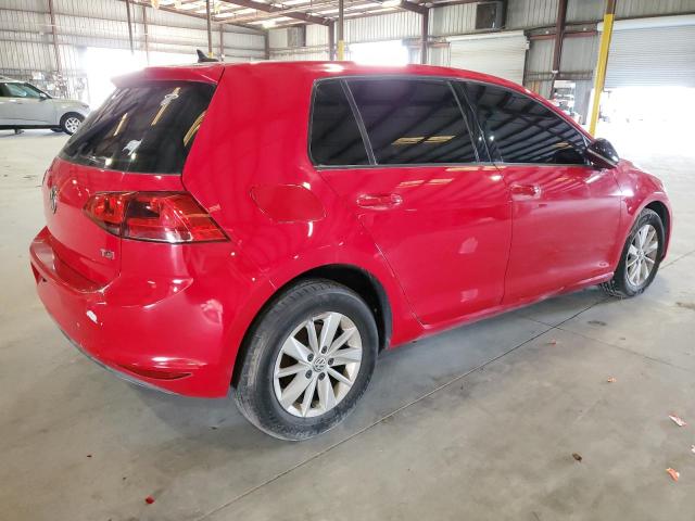 3VW217AU7FM011127 - 2015 VOLKSWAGEN GOLF RED photo 3