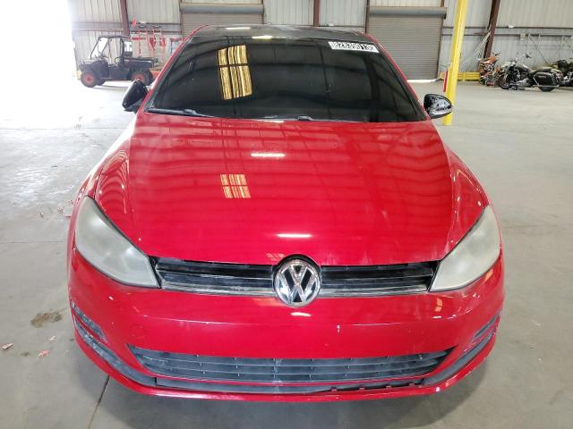 3VW217AU7FM011127 - 2015 VOLKSWAGEN GOLF RED photo 5