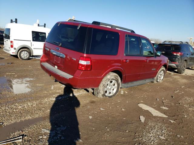 1FMFU15538LA52432 - 2008 FORD EXPEDITION XLT RED photo 3