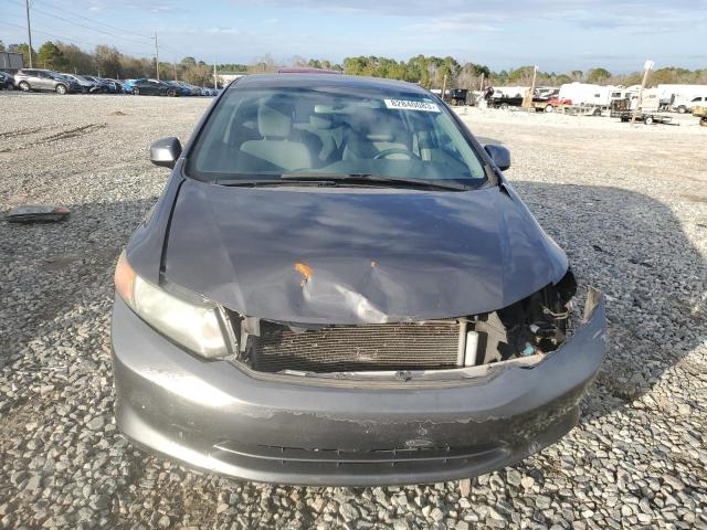 2HGFB2F57CH583834 - 2012 HONDA CIVIC LX CHARCOAL photo 5