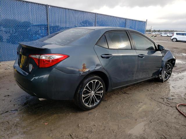 2T1BURHE0FC414461 - 2015 TOYOTA COROLLA L BLUE photo 3