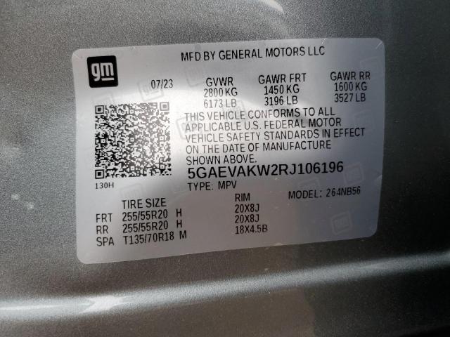 5GAEVAKW2RJ106196 - 2024 BUICK ENCLAVE ESSENCE 银色 照片 13