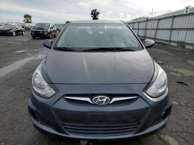 KMHCT4AE0DU359462 - 2013 HYUNDAI ACCENT GLS GRAY photo 5