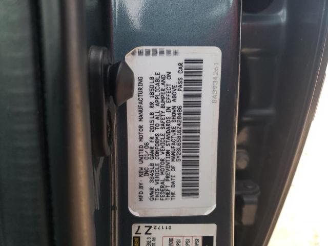 5Y2SL65816Z428486 - 2006 PONTIAC VIBE BLUE photo 12