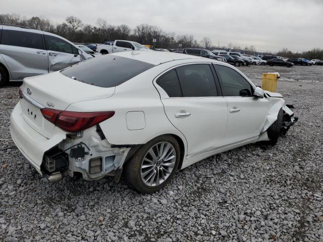 JN1EV7AP4JM364995 - 2018 INFINITI Q50 LUXE WHITE photo 3