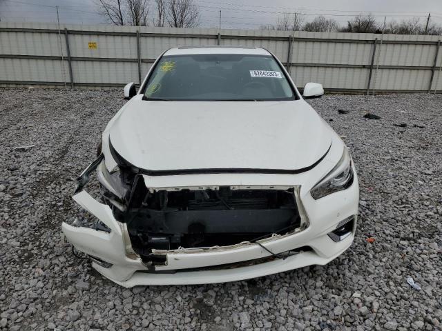 JN1EV7AP4JM364995 - 2018 INFINITI Q50 LUXE WHITE photo 5