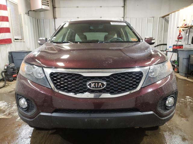 5XYKT3A66CG286729 - 2012 KIA SORENTO BASE BURGUNDY photo 5