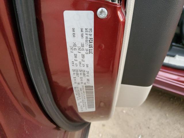 2C4RC1BG3KR561090 - 2019 CHRYSLER PACIFICA TOURING L RED photo 12