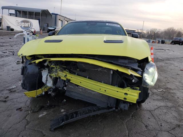 1FA6P8CF0M5117631 - 2021 FORD MUSTANG GT YELLOW photo 5