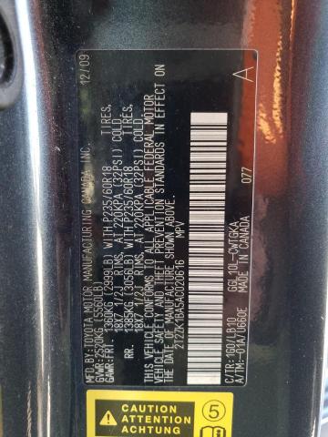 2T2ZK1BA5AC020616 - 2010 LEXUS RX 350 CHARCOAL photo 13