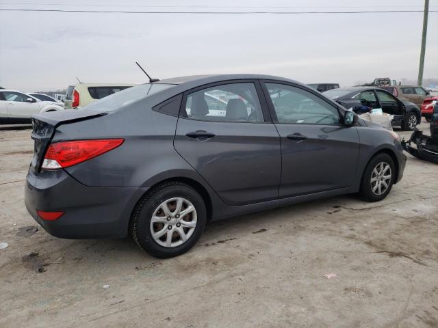 KMHCT4AE8CU046058 - 2012 HYUNDAI ACCENT GLS GRAY photo 3