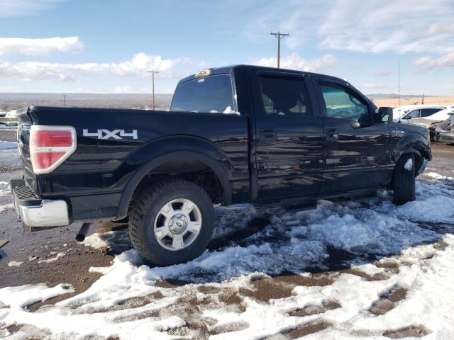 1FTRW14889KC52382 - 2009 FORD F150 SUPERCREW BLACK photo 3