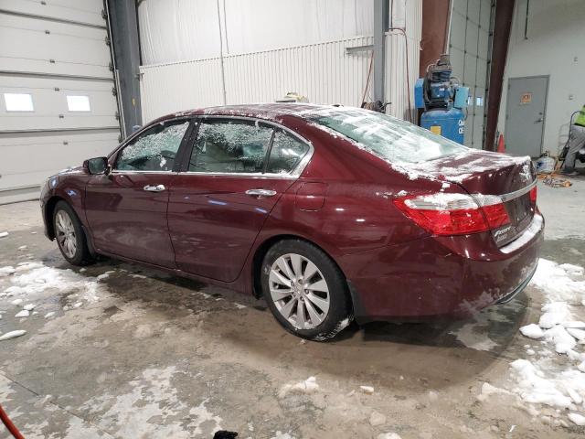 1HGCR2F89DA135099 - 2013 HONDA ACCORD EXL MAROON photo 2