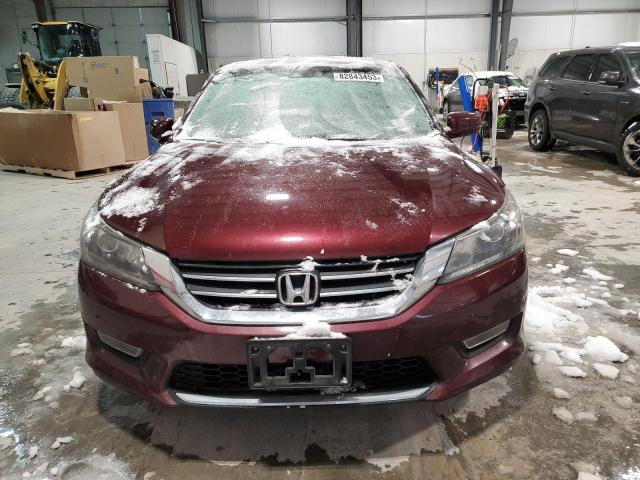 1HGCR2F89DA135099 - 2013 HONDA ACCORD EXL MAROON photo 5