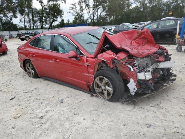 5NPEG4JA6NH150527 - 2022 HYUNDAI SONATA SE RED photo 4