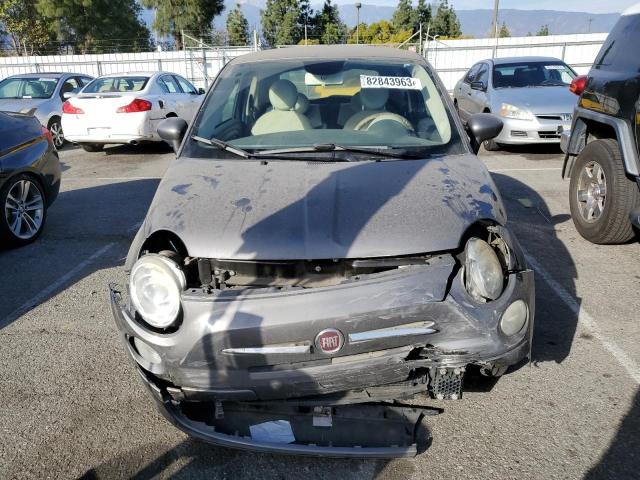 3C3CFFAR5DT746064 - 2013 FIAT 500 POP GRAY photo 5