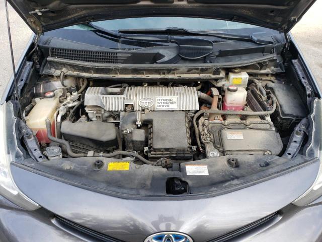 JTDZN3EU6FJ029155 - 2015 TOYOTA PRIUS V GRAY photo 11