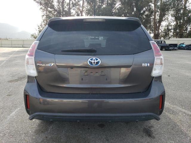 JTDZN3EU6FJ029155 - 2015 TOYOTA PRIUS V GRAY photo 6