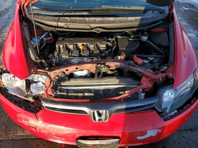 2HGFG12908H526175 - 2008 HONDA CIVIC EXL წითელი ფოტო 11
