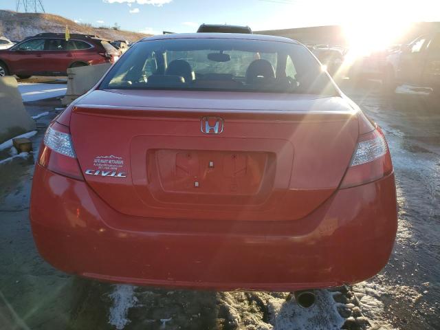 2HGFG12908H526175 - 2008 HONDA CIVIC EXL წითელი ფოტო 6