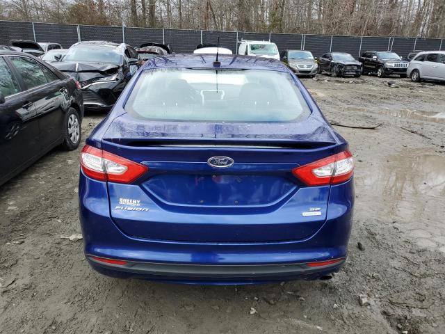 1FA6P0HD0E5380955 - 2014 FORD FUSION SE BLUE photo 6