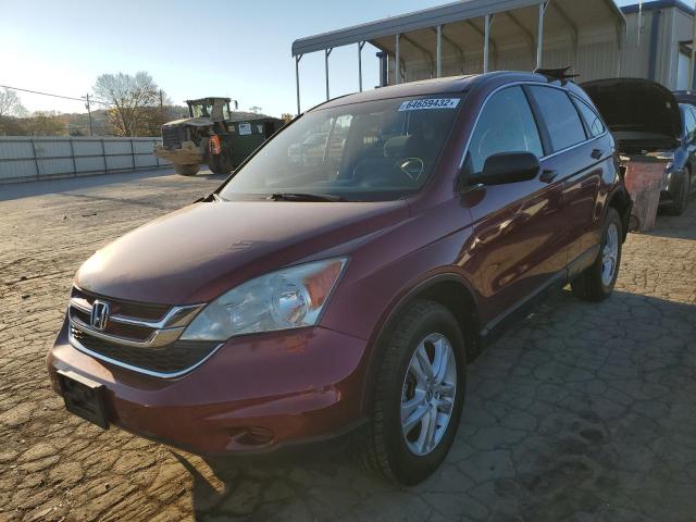 5J6RE4H50BL018218 - 2011 HONDA CR-V EX MAROON photo 2