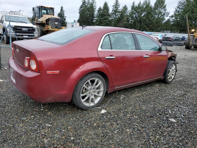 1G1ZE5E11BF290104 - 2011 CHEVROLET MALIBU LTZ MAROON photo 3