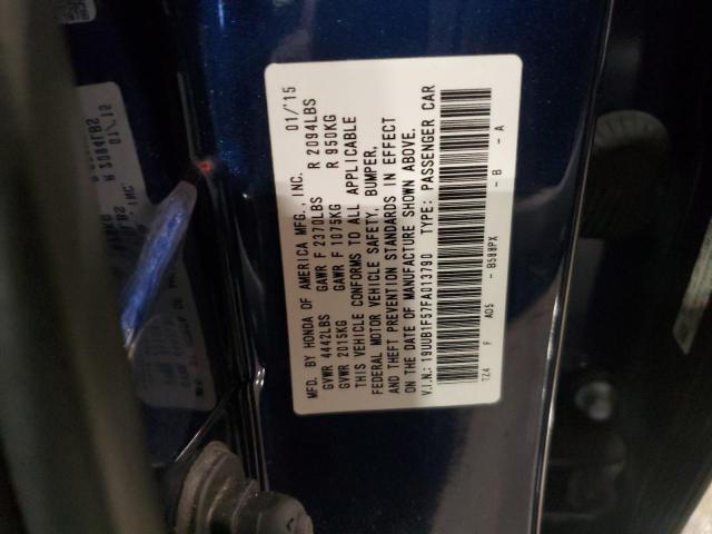 19UUB1F57FA013790 - 2015 ACURA TLX TECH BLUE photo 12