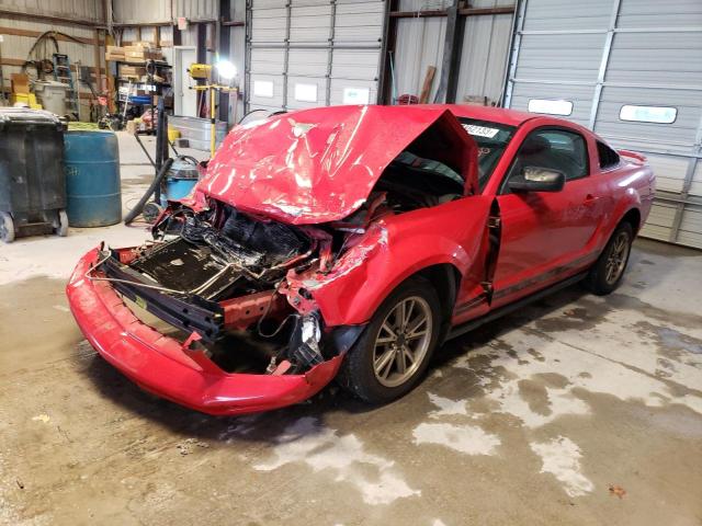 1ZVFT80N755145376 - 2005 FORD MUSTANG RED photo 1