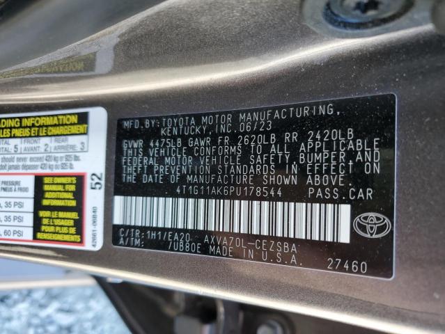 4T1G11AK6PU178544 - 2023 TOYOTA CAMRY SE NIGHT SHADE GRAY photo 13