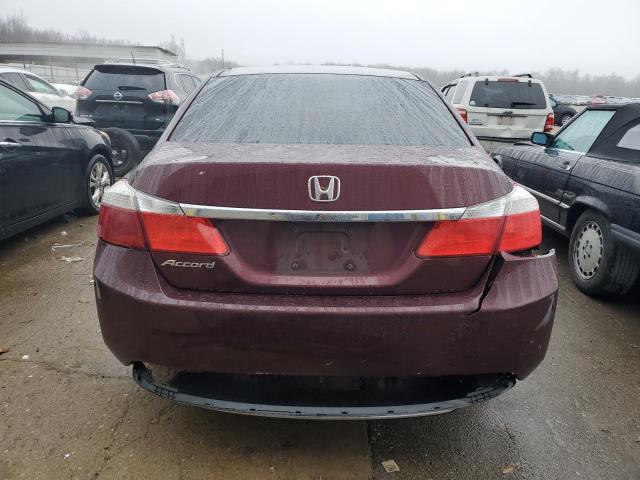 1HGCR2F39DA068265 - 2013 HONDA ACCORD LX BURGUNDY photo 6