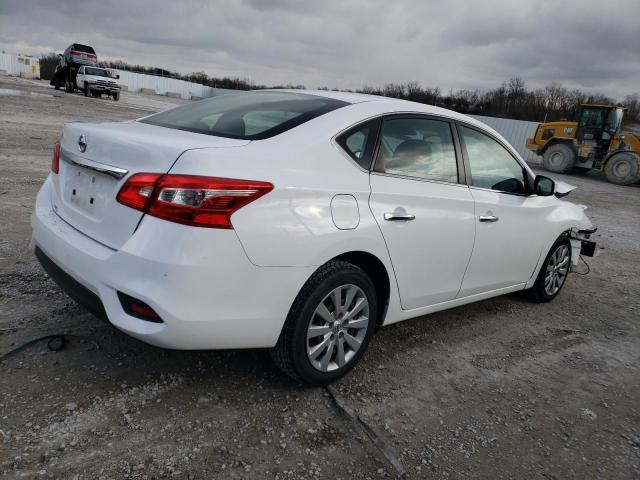 3N1AB7AP8KY360258 - 2019 NISSAN SENTRA S WHITE photo 3